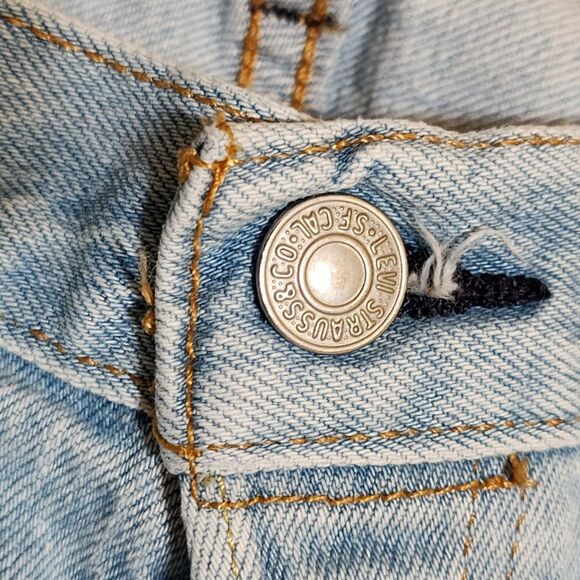 Levi's 501 XX Mens Straight Button-Fly Jeans 34/30 Blue Cotton-Blend 00501-3184 - Picture 5 of 16